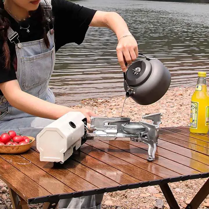 موقد غاز محمول قابل للطي بقوة 2600 واط . 2600W Portable Folding Gas Stove 27.5cm Length