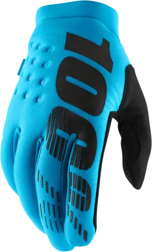 100% Brisker Gloves - Turquoise - XL 10003-00038