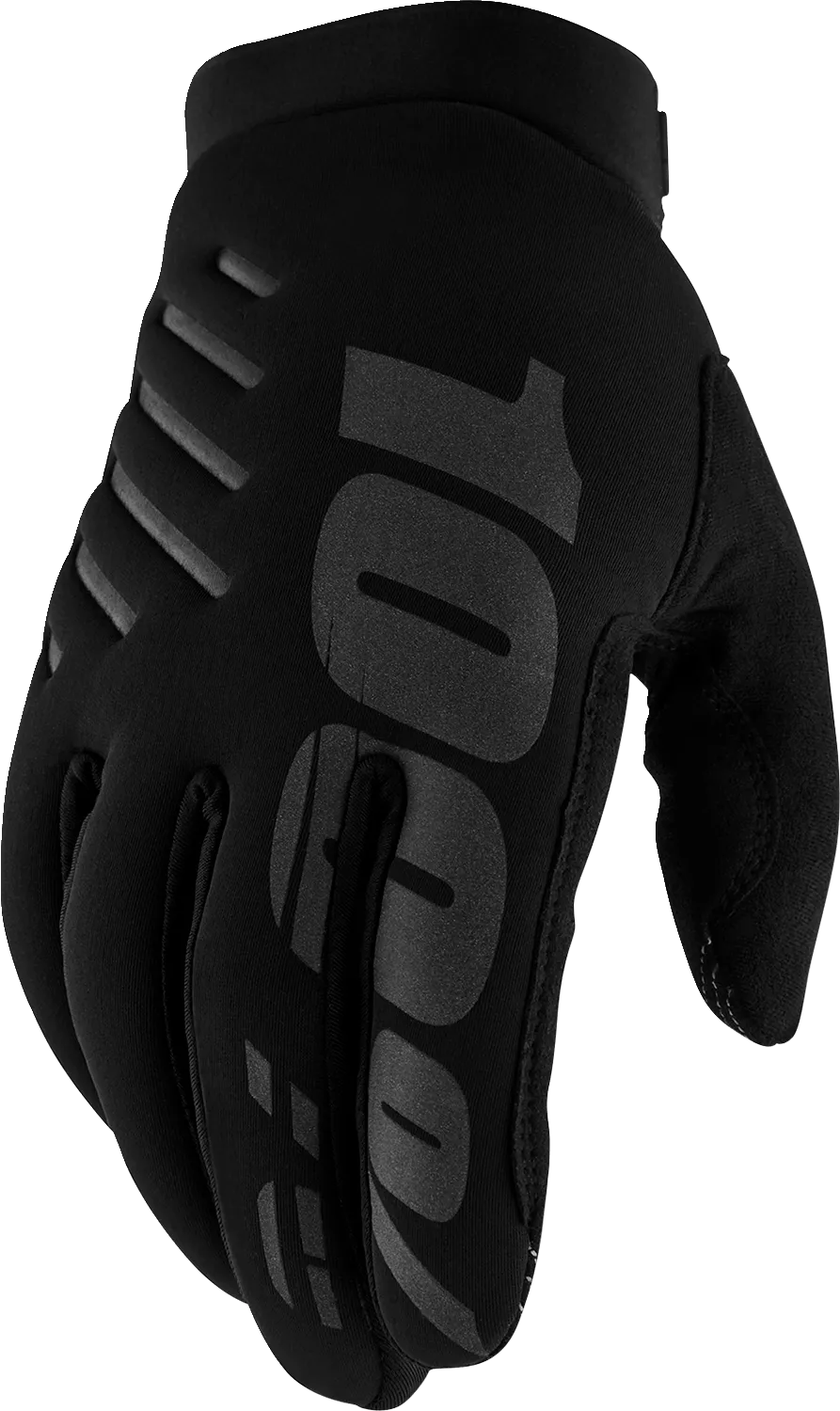 100% Women's Brisker Gloves - Black/Gray - Medium 10005-00002