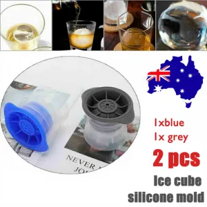 2PCS Silicone Ice Ball Mold | Sphere Cube Maker Mould | Jelly Whiskey Cocktail