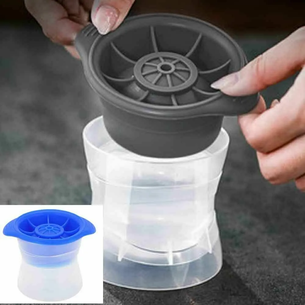 2PCS Silicone Ice Ball Mold | Sphere Cube Maker Mould | Jelly Whiskey Cocktail