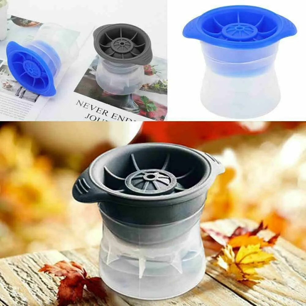2PCS Silicone Ice Ball Mold | Sphere Cube Maker Mould | Jelly Whiskey Cocktail