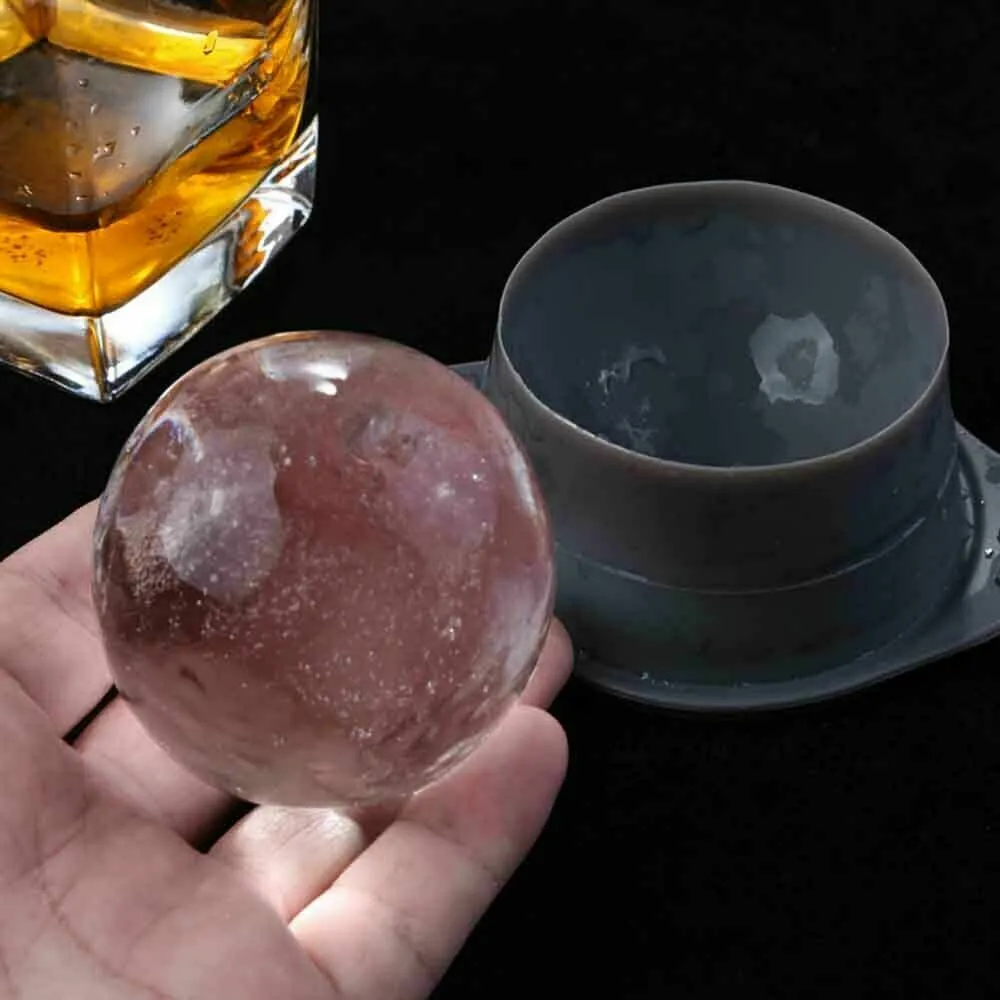 2PCS Silicone Ice Ball Mold | Sphere Cube Maker Mould | Jelly Whiskey Cocktail