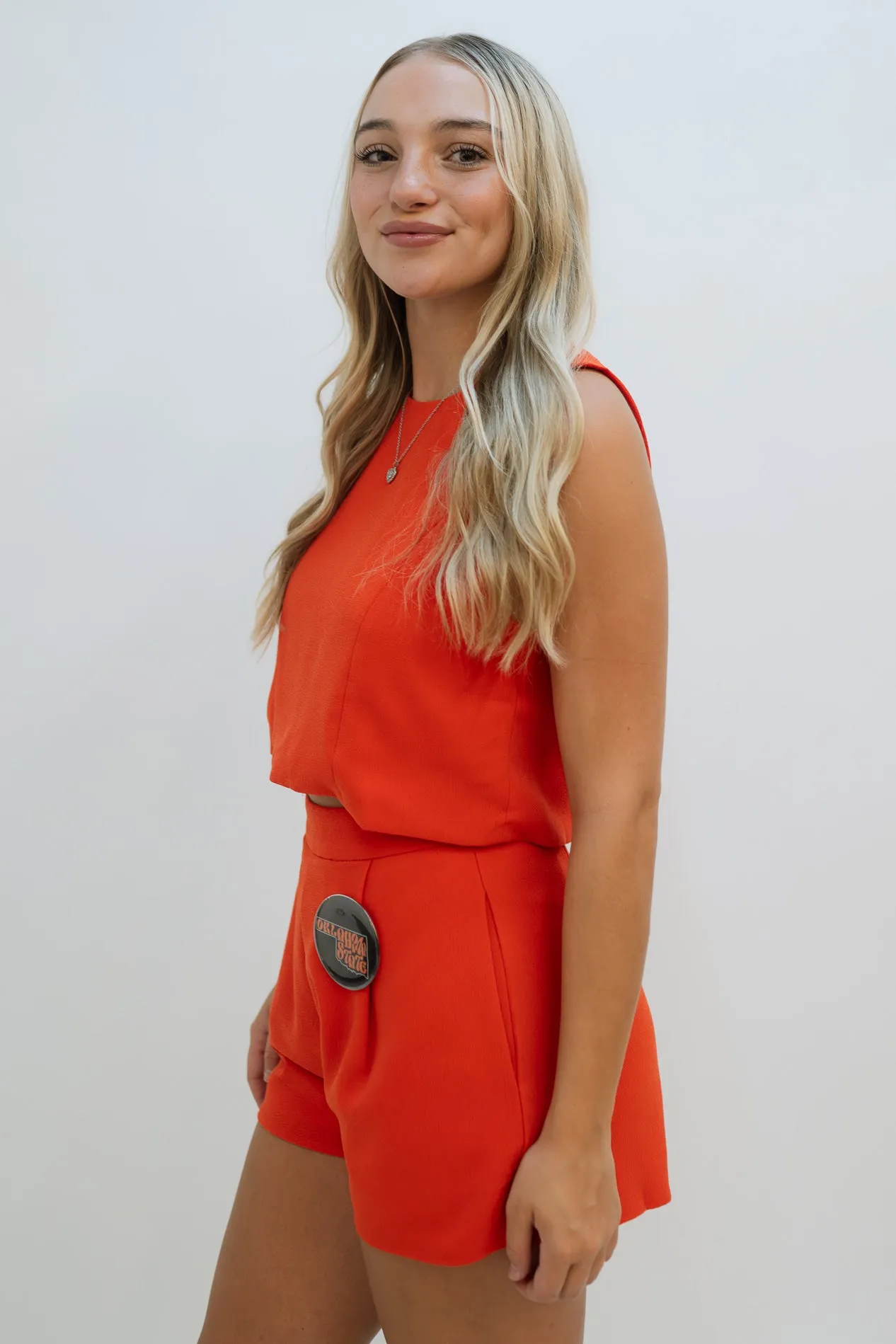 Amy Crepe Sleeveless Top