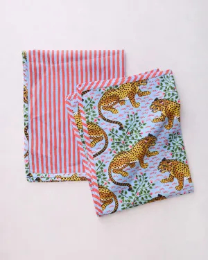Bagheera - Tea Towels Set Of 2 - Pale Blue