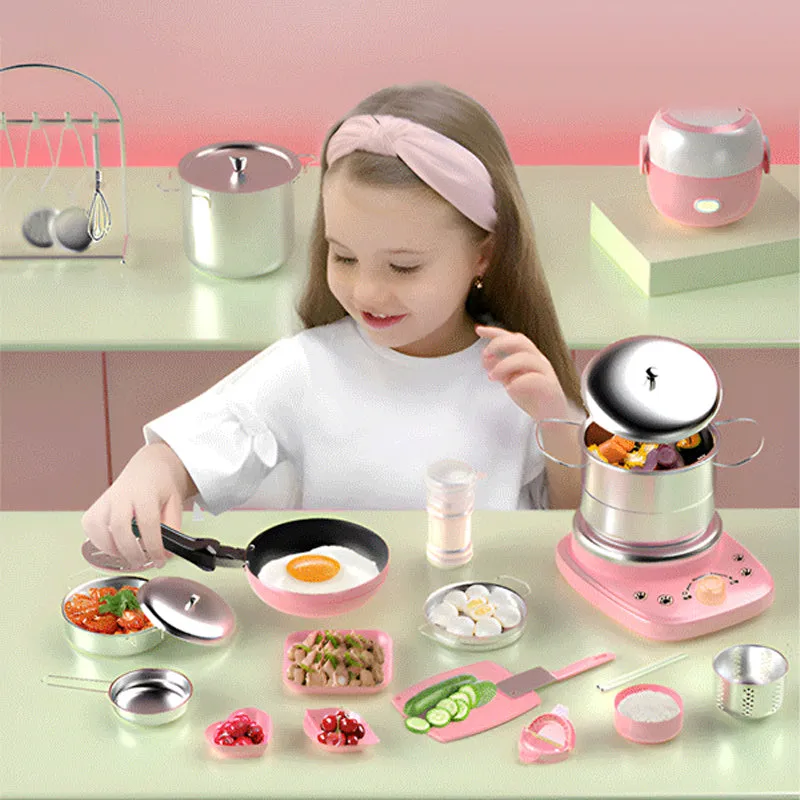 [Best Gift For Kid]Children's Real Cooking Mini Kitchen Toys - 22 PCS Set