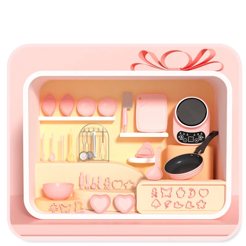[Best Gift For Kid]Children's Real Cooking Mini Kitchen Toys - 22 PCS Set