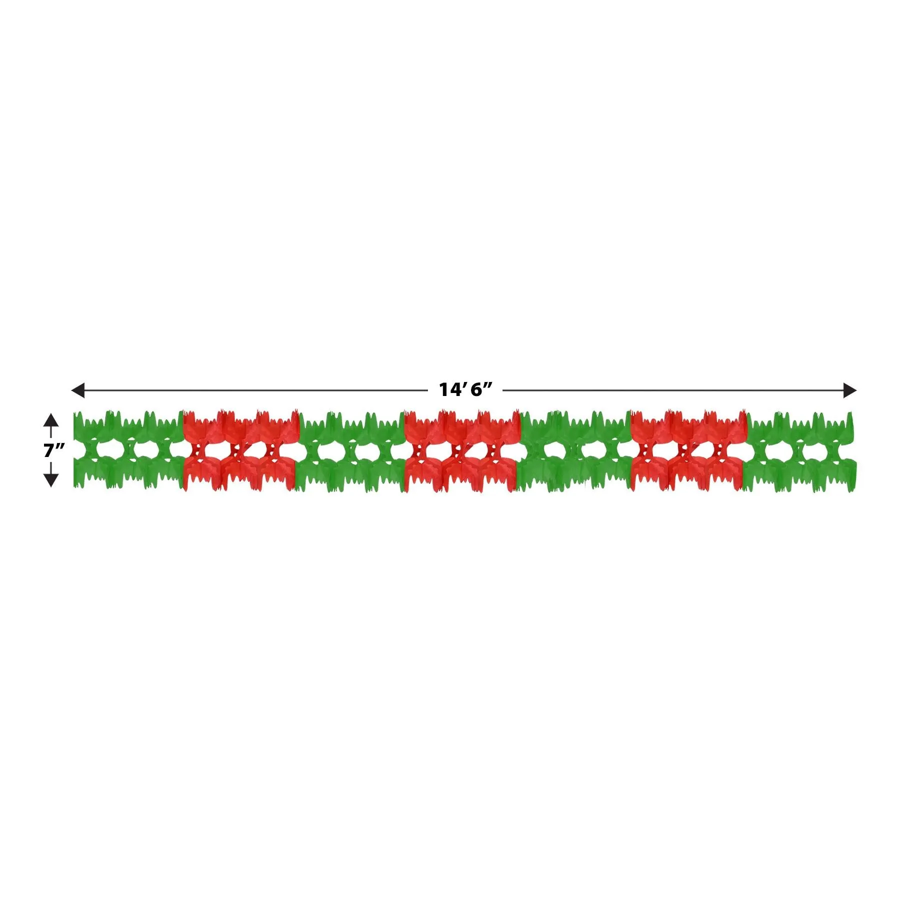 Christmas Pageant Garland - red & green
