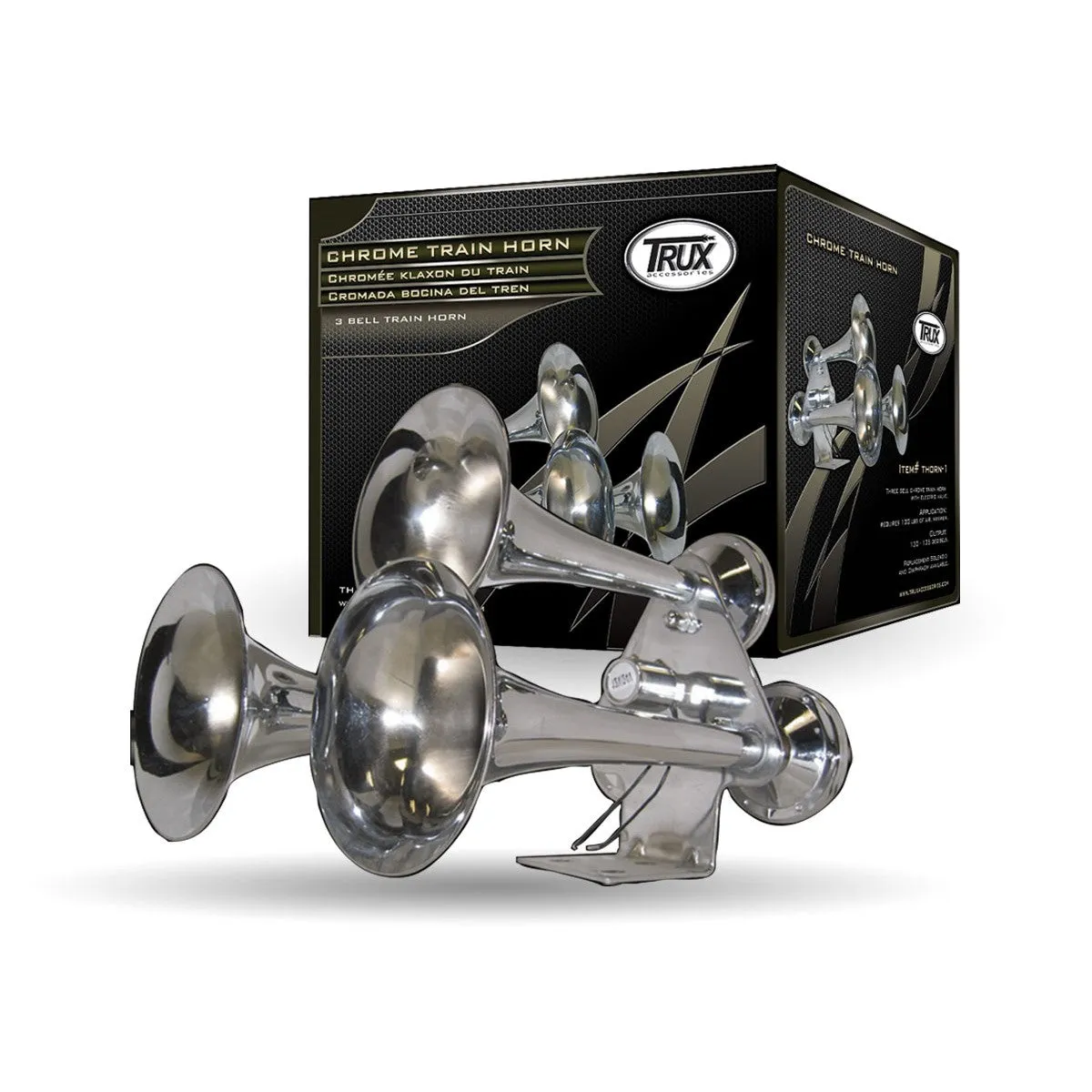 Compact 3 BELL TRAIN HORN (130-135 DECIBELS)