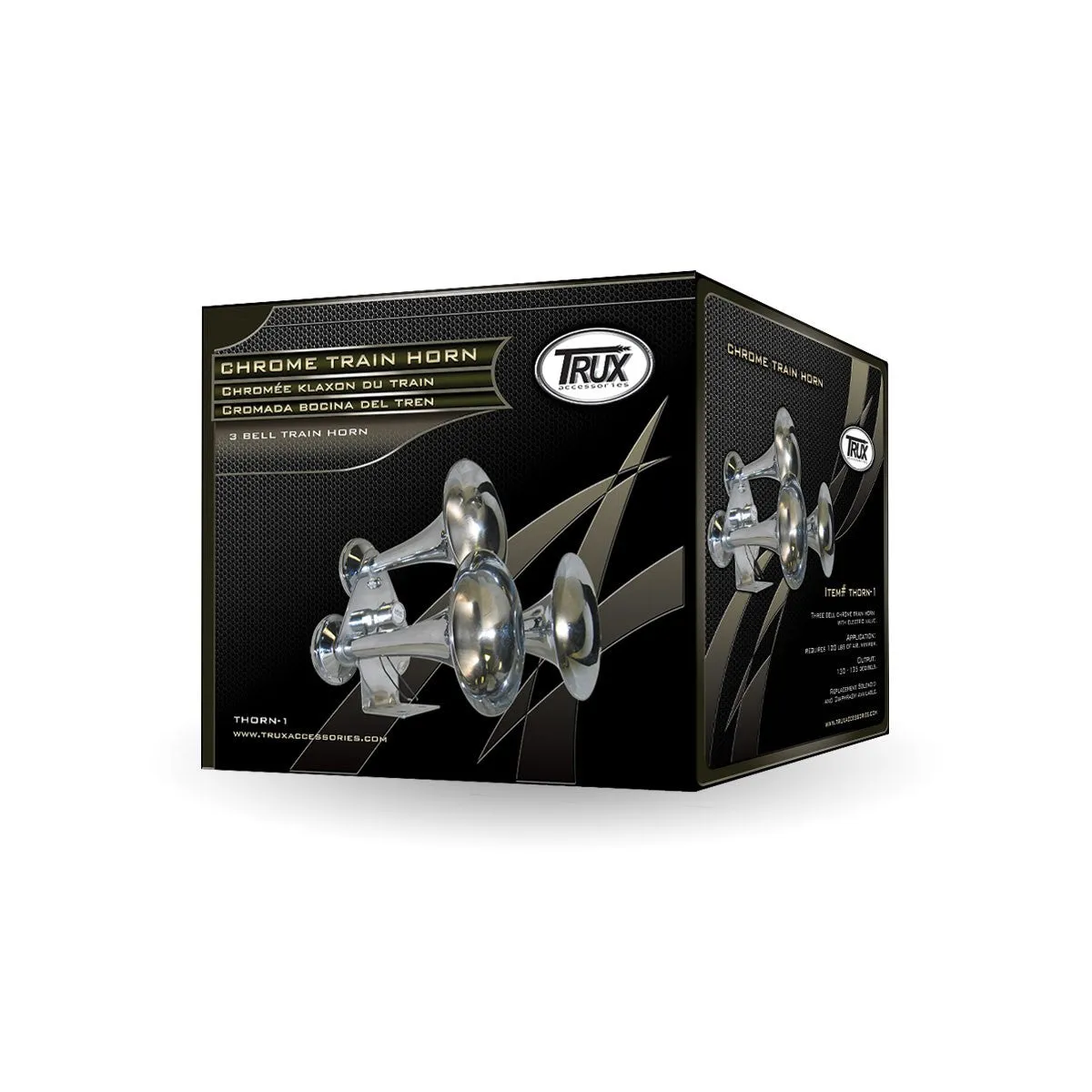 Compact 3 BELL TRAIN HORN (130-135 DECIBELS)