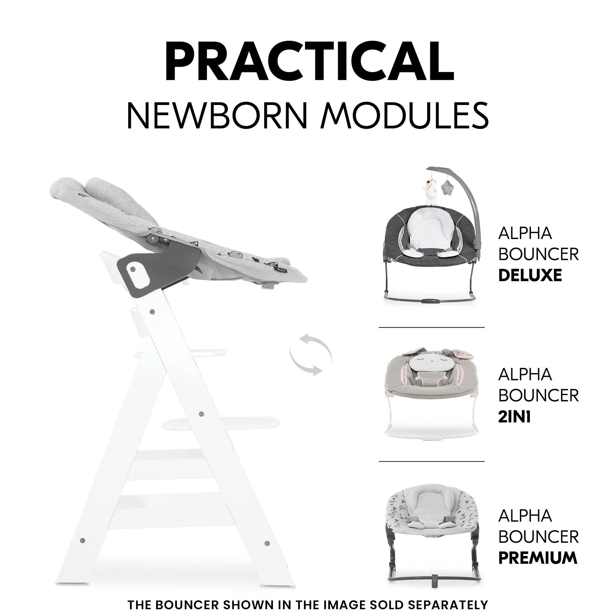Hauck Alpha B Travel & Gear- White