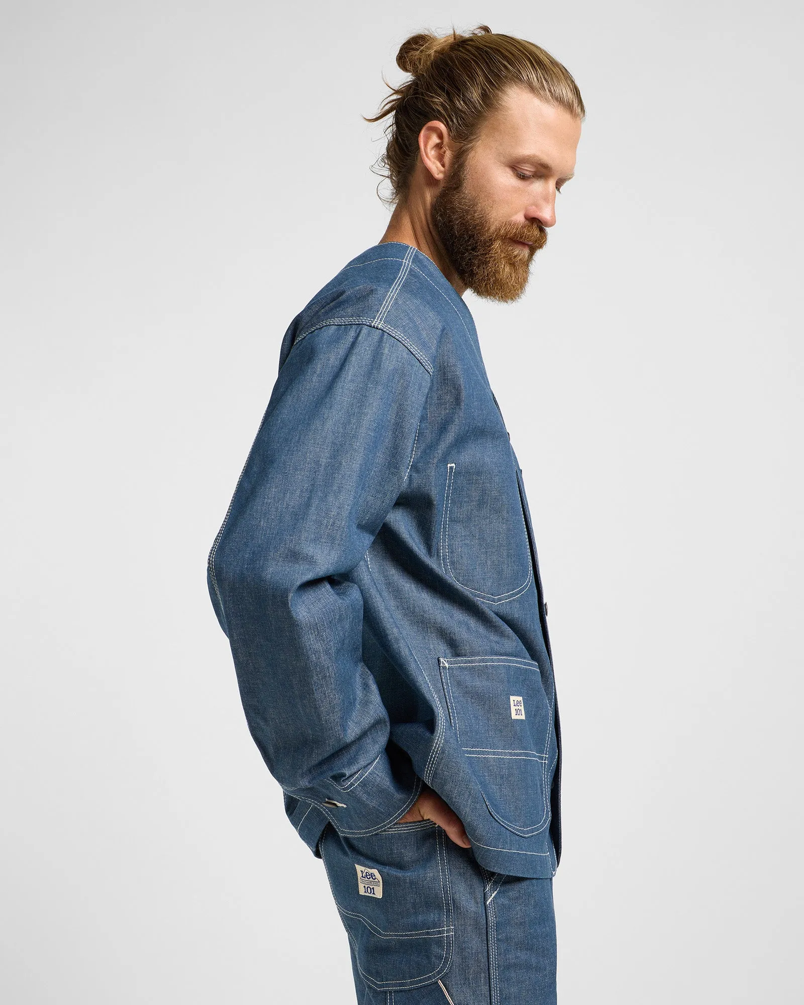 Lee 101 31JR Selvedge Denim Chore Coat - Raw