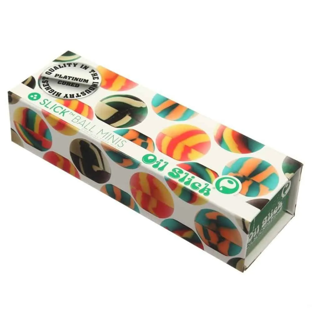 Oil Slick - Four Pack of Rasta Mix Slick Ball Minis