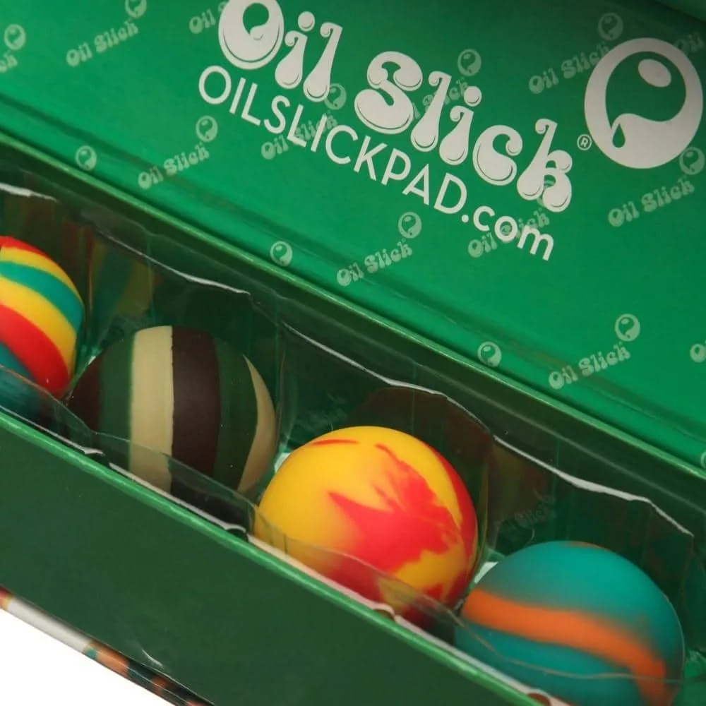 Oil Slick - Four Pack of Rasta Mix Slick Ball Minis