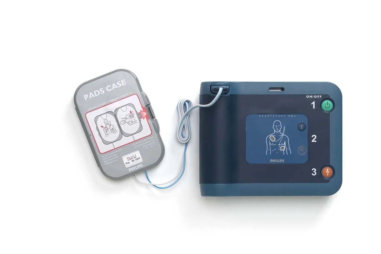 Philips HeartStart FRx Automated External Defibrillator AED with Standard Carry Case, Battery and SMART Pads II(Adults & Children).