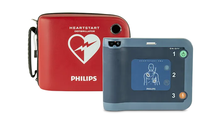 Philips HeartStart FRx Automated External Defibrillator AED with Standard Carry Case, Battery and SMART Pads II(Adults & Children).