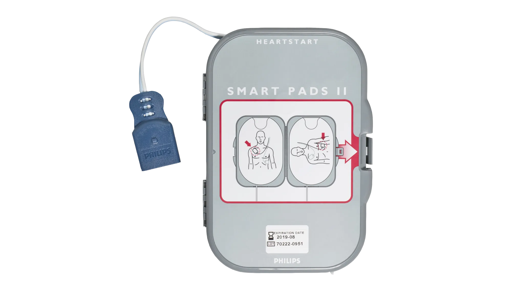 Philips HeartStart FRx Automated External Defibrillator AED with Standard Carry Case, Battery and SMART Pads II(Adults & Children).