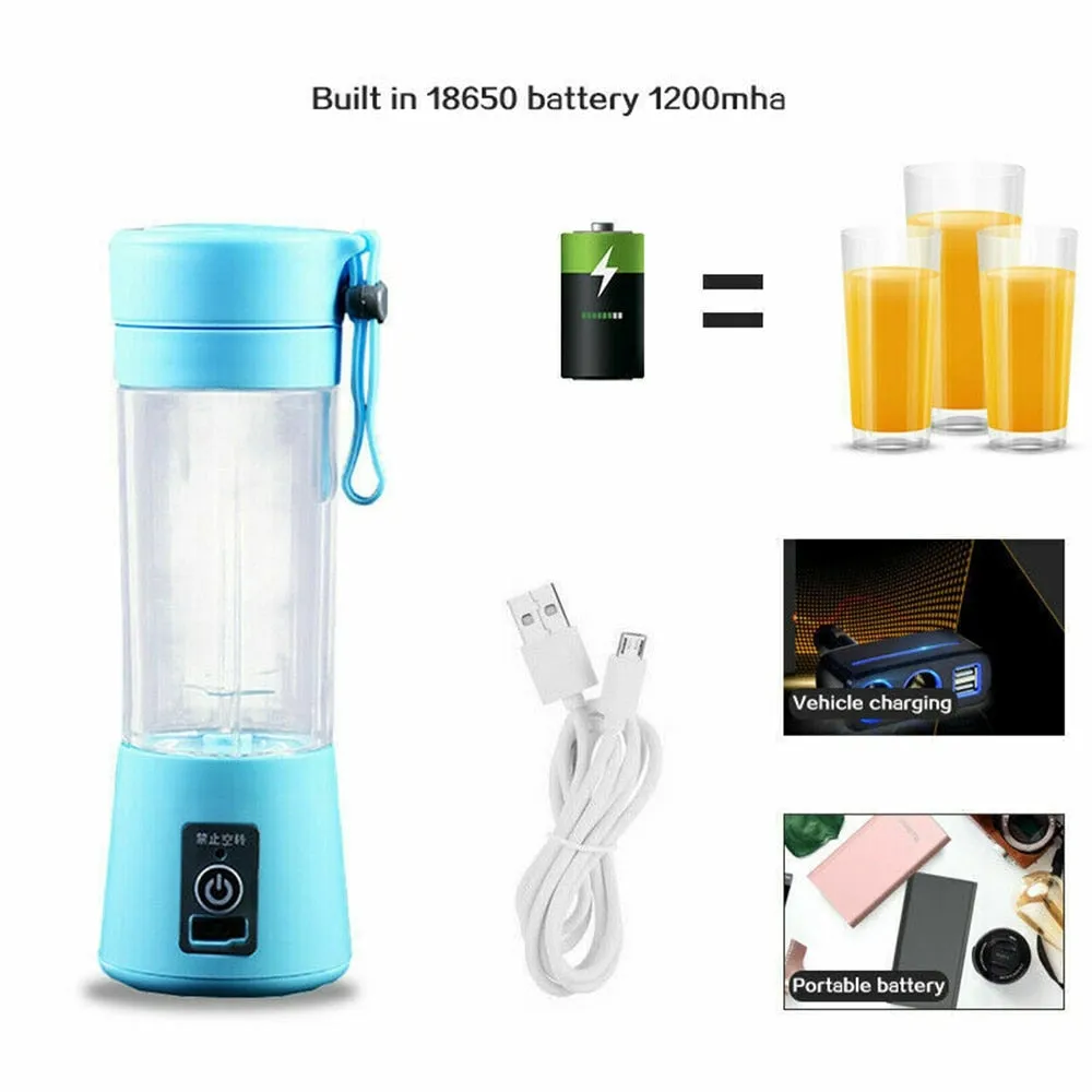 Portable Blender USB Mixer Electric Juicer Machine Smoothie Blender Mini Food Processor Personal Lemon Squeezer Juicer Blender
