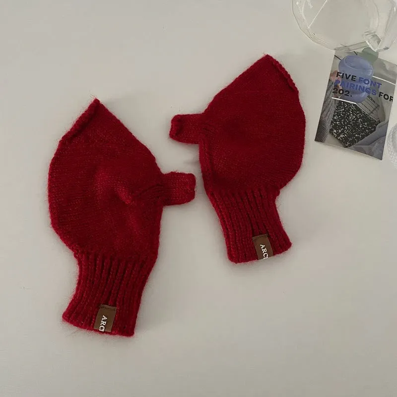 Touch Screen Wool Keep Warm Knitted Gloves