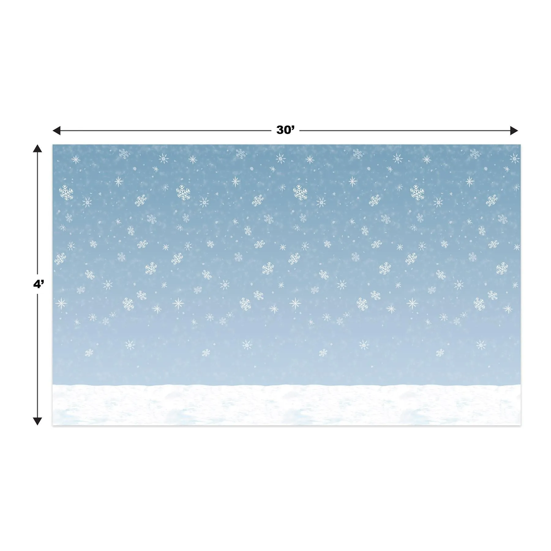 Winter Sky Backdrop Decoration