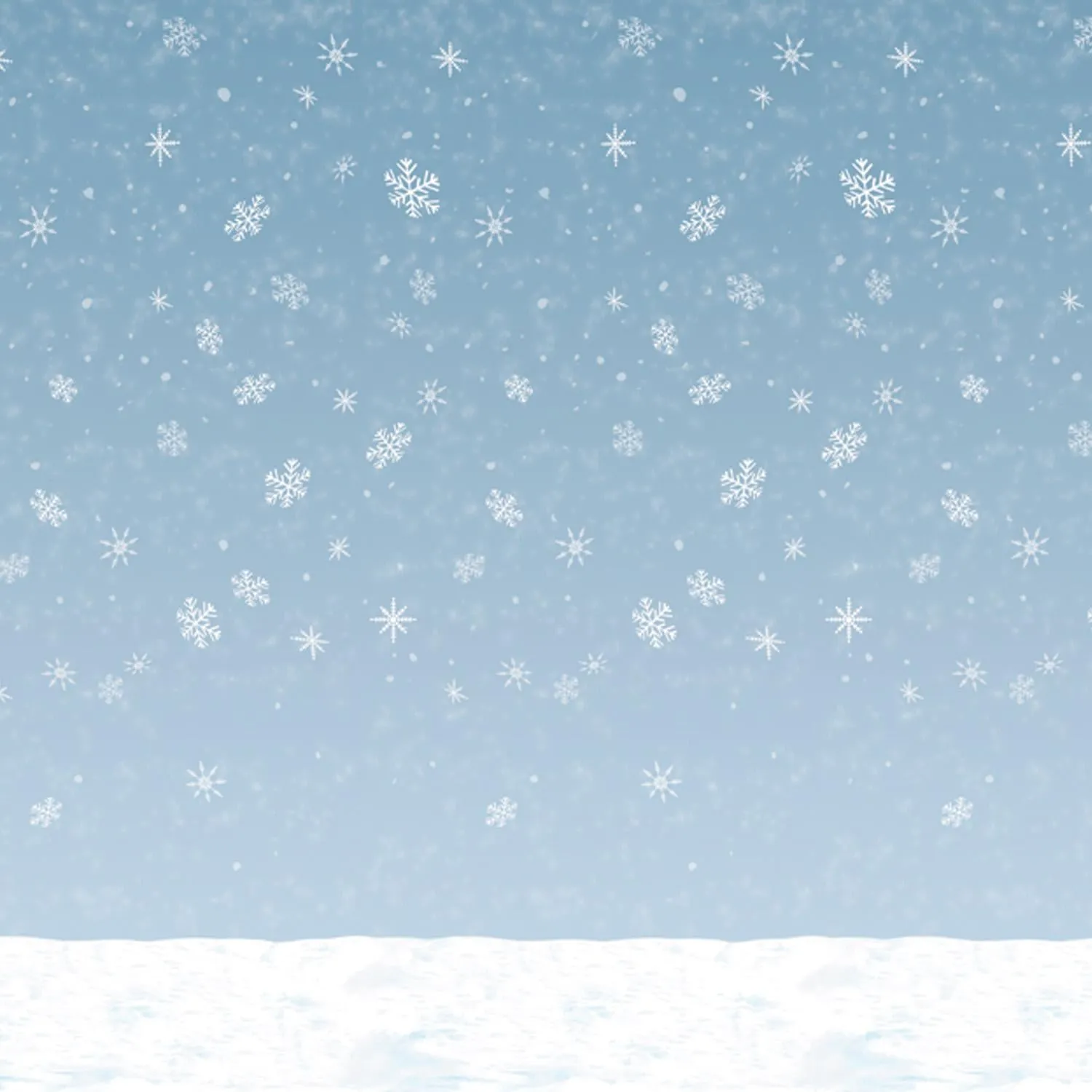 Winter Sky Backdrop Decoration