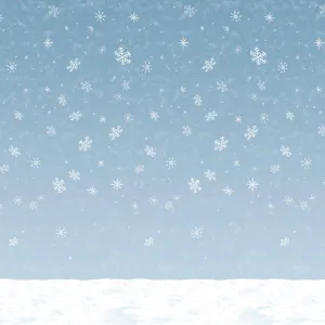 Winter Sky Backdrop Decoration
