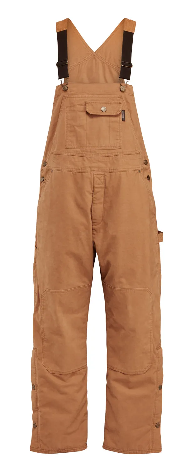 Wolverine Mens Sawmill Insulated Black 100% Cotton Bib Overall